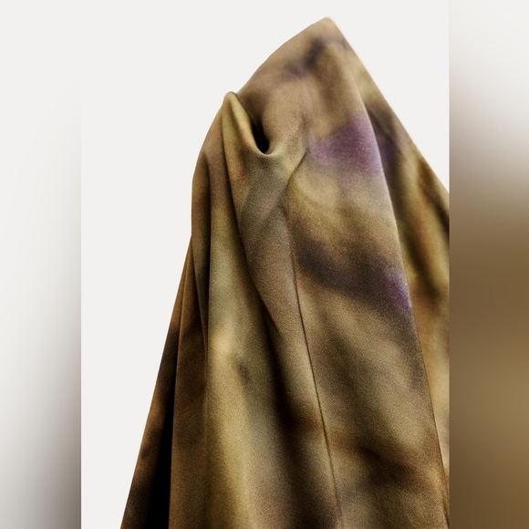 ZARA ZW COLLECTION PRINTED ASSYMETRIC DRESS - Picture 5 of 6